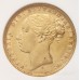 AUSTRALIA 1873 . ONE 1 SOVEREIGN . SYDNEY . GOLD . SLABBED